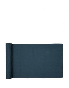 Marc O'Polo Valka Indigo blauw Tafelloper 50 x 350 cm
