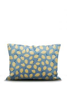 ESSENZA & CO Zesty cherry Ijsblauw Kussensloop 60 x 70 cm