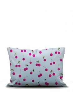 ESSENZA & CO Zesty cherry Ijsblauw Kussensloop 60 x 70 cm