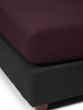 ESSENZA The Perfect Organic Jersey Burgundy Hoeslaken 140-160 x 200-220 cm