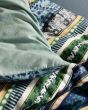 ESSENZA Lita Surf green Dekbedovertrekset 200 x 220 cm