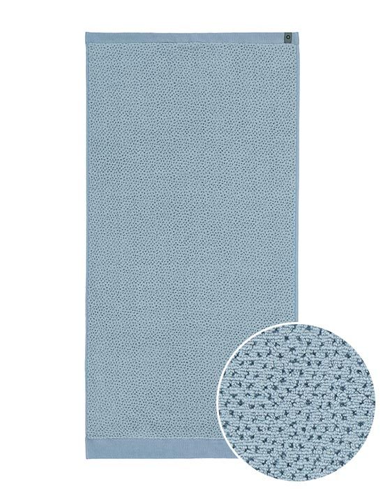 ESSENZA Connect Organic Breeze Blauw Handdoek 70 x 140 cm