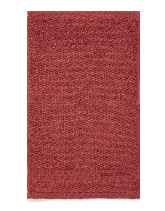 Marc O'Polo Melange Deep rose/warm red Gastendoek 30 x 50 cm