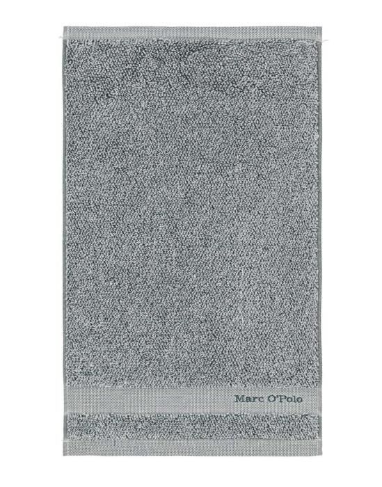 Marc O'Polo Melange Pine green/off white Gastendoek 30 x 50 cm
