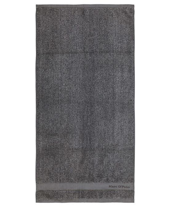 Marc O'Polo Melange Antraciet/zilver Handdoek 50 x 100 cm