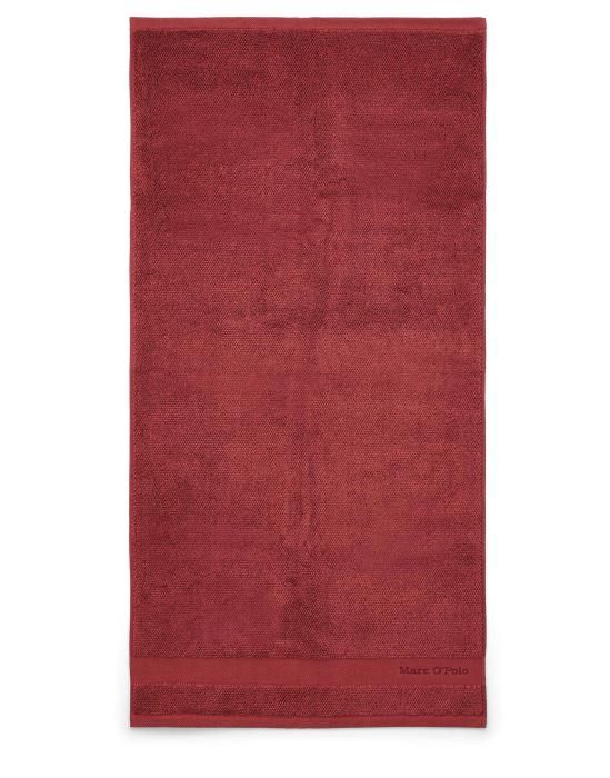 Marc O'Polo Melange Deep rose/warm red Handdoek 50 x 100 cm