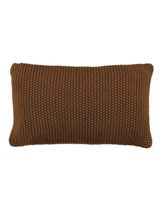 Marc O'Polo Nordic knit Toffee Brown Sierkussen 30 x 60 cm