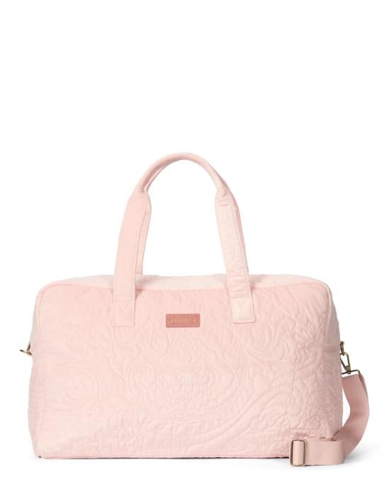ESSENZA Pebbles Velvet Weekendtas Blush One Size