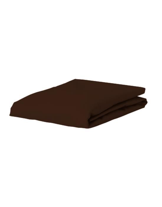 ESSENZA Premium Jersey Chocolate Hoeslaken 180-200 x 200-220 cm