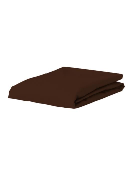 ESSENZA Premium Percale Chocolate Hoeslaken 80 x 200 cm