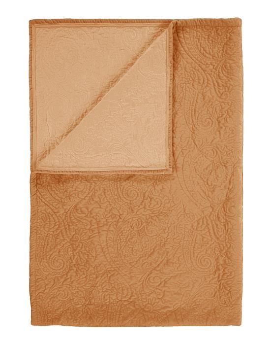 ESSENZA Roeby Leather brown Sprei 180 x 265 cm