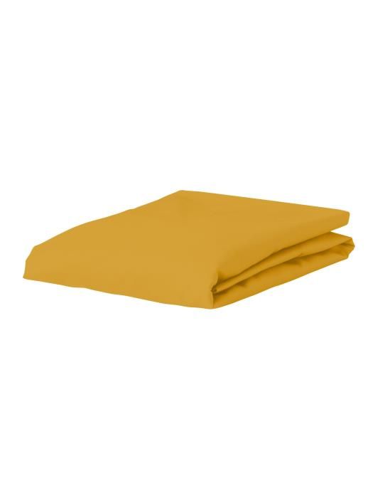 ESSENZA Satin Mustard Fitted sheet 140 x 200 cm