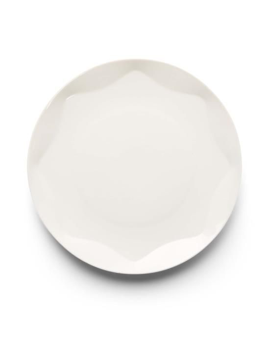 toegang kubus wenkbrauw ESSENZA Sculpture Dinerbord Off white 27 cm
