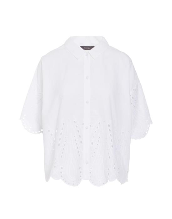 ESSENZA Suki Tilia Pure White Pyjamatop 3/4 mouw M
