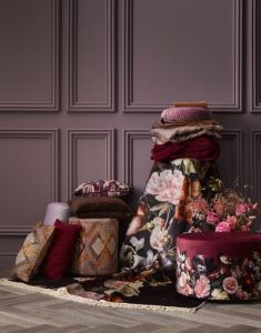 ESSENZA Anneclaire Cherry Samthocker 40 x 40 x 43 cm