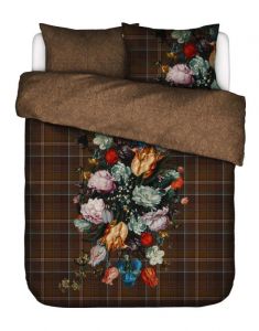 ESSENZA Beautiful Bouquet Bruin Dekbedovertrekset 260 x 220 cm