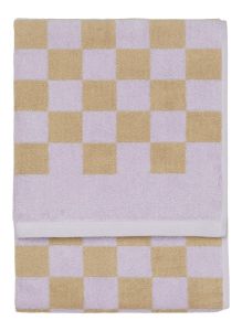 Marc O'Polo Checker Lila Gastendoek 30 x 50 cm
