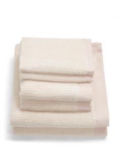 ESSENZA Connect Organic Lines Ecru Handdoekset 50 x 100 cm  + 70 x 140 + 30 x 50 cm set