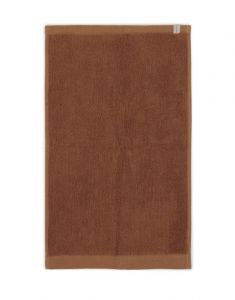 ESSENZA Connect Organic Lines Leather brown Gastendoek 30 x 50 cm