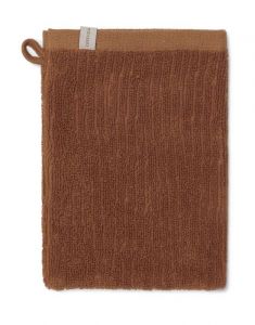 ESSENZA Connect Organic Lines Leather brown Washand 16 x 22 cm