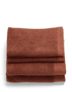 ESSENZA Connect Organic Uni Warm brown Handdoekset 30 x 50 cm  set