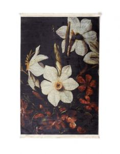 ESSENZA Daffodils Reunited Zwart Vloerkleed 120 x 180 cm
