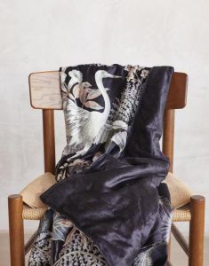 ESSENZA Diem Nightblue Plaid 135 x 170 cm