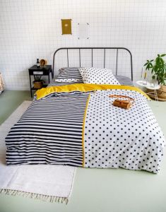 COVERS & CO Double Trouble Zwart Dekbedovertrekset 200 x 220 cm