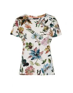 ESSENZA Ellen Fauve Antique white Top korte mouw S
