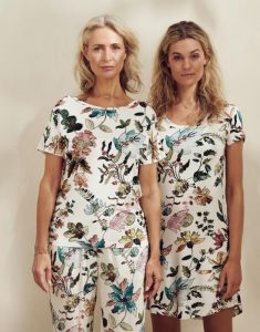 ESSENZA Ellen Fauve Antique white Top korte mouw S