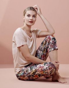 ESSENZA Ellen Uni Rose Top korte mouw L