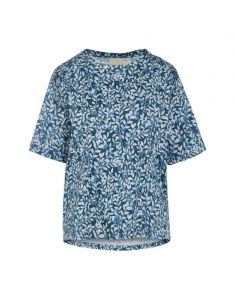 ESSENZA Emma Lenthe Sloe Blue Top korte mouw L