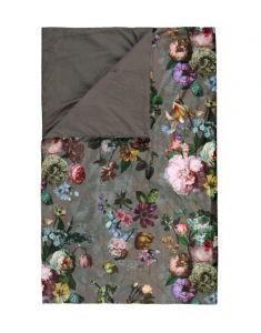 ESSENZA Fleur Taupe Plaid 135 x 170 cm