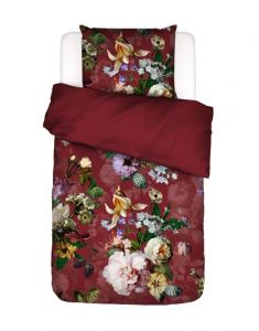 ESSENZA Fleurel Wijnrood Dekbedovertrekset 140 x 220 cm