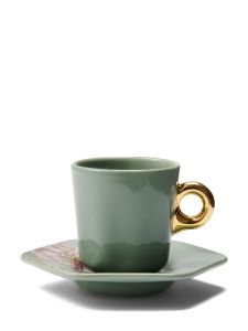 ESSENZA Gallery Stone green Espresso kop & schotel 9 cl