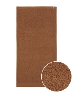 ESSENZA Connect Organic Breeze Leather brown Handdoek 50 x 100 cm