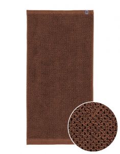 ESSENZA Connect Organic Uni Leather brown Handdoek 70 x 140 cm