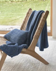 Marc O'Polo Kuara Blau Plaid 130 x 170 cm