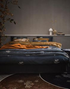 ESSENZA Lauren Indigo blauw Dekbedovertrekset 200 x 220 cm