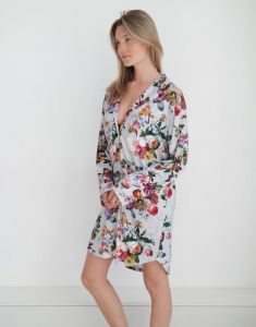 ESSENZA Lindy Fleur Grijs Nachtjapon S