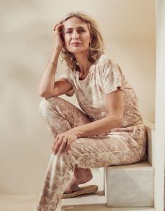 ESSENZA Lou Aurelie Antique white Lange broek S