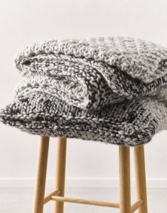 Marc O'Polo Maiku Warm charcoal Plaid 130 x 170 cm
