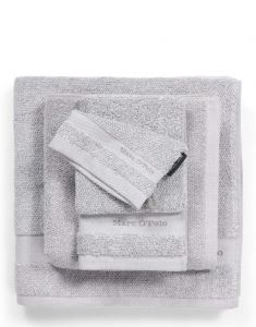 Marc O'Polo Melange Grau / Weiß Waschhandschuhe 16 x 22 cm