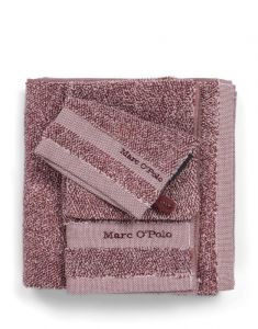 Marc O'Polo Melange Aubergine / Lavendel mist Handdoek 50 x 100 cm