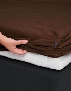 ESSENZA Minte Chocolate Fitted sheet 140 x 200 cm