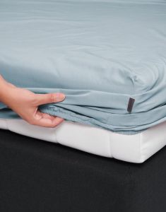 ESSENZA Minte Iceblue Fitted sheet 140 x 200 cm