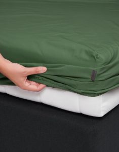 ESSENZA Premium Percale Moss Spannbettlaken 90 x 200 cm