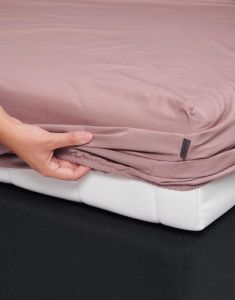 ESSENZA Premium Percale Woodrose Hoeslaken 160 x 210 cm