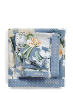 ESSENZA Rosalee Blauw Washand 16 x 22 cm
