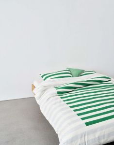 Marc O'Polo Sanna Vivid Green Dekbedovertrekset 140 x 220 cm